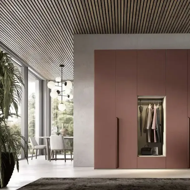 Armadio con ante battenti Utility Libeccio U455 di Moretti Compact Giorno Notte