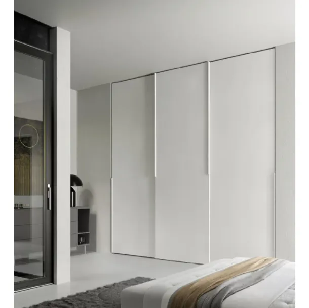 Armadio Liscia Scorrevole laccato bianco di SantaLucia