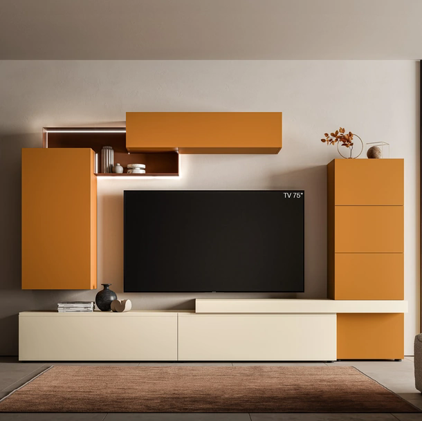 Parete Attrezzata Pratico PTG430 di SantaLucia