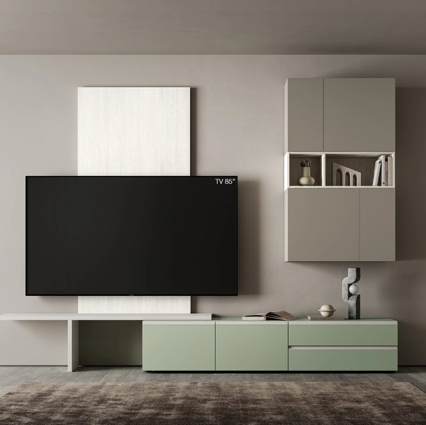 Parete Attrezzata Pratico PTG451 di SantaLucia