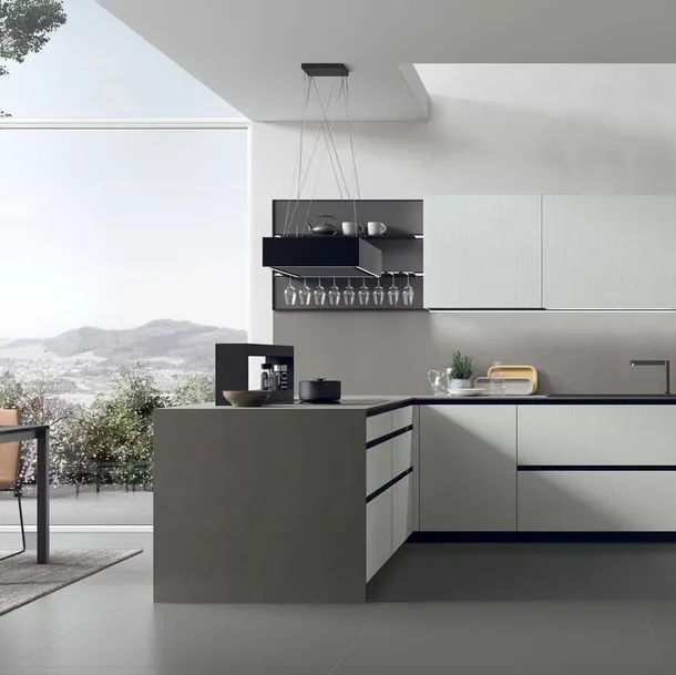 Cucina Moderna con penisola Aliant 14 di Stosa