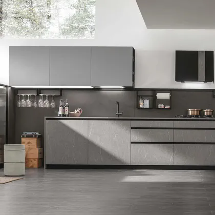Cucina Moderna angolare Metropolis 02 di Stosa