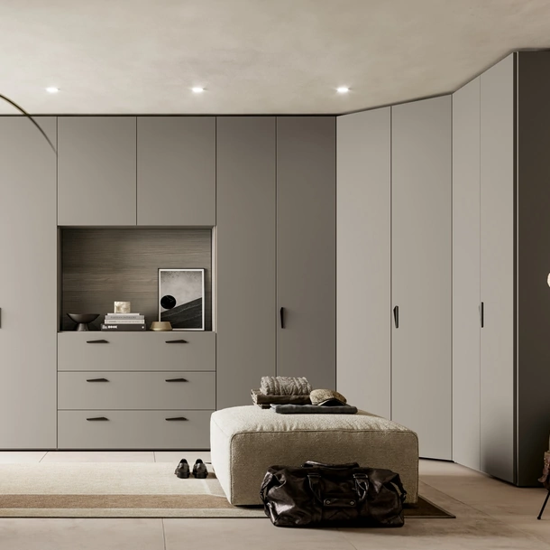 Armadio angolare Liscia Pratico Battente 03 di SantaLucia