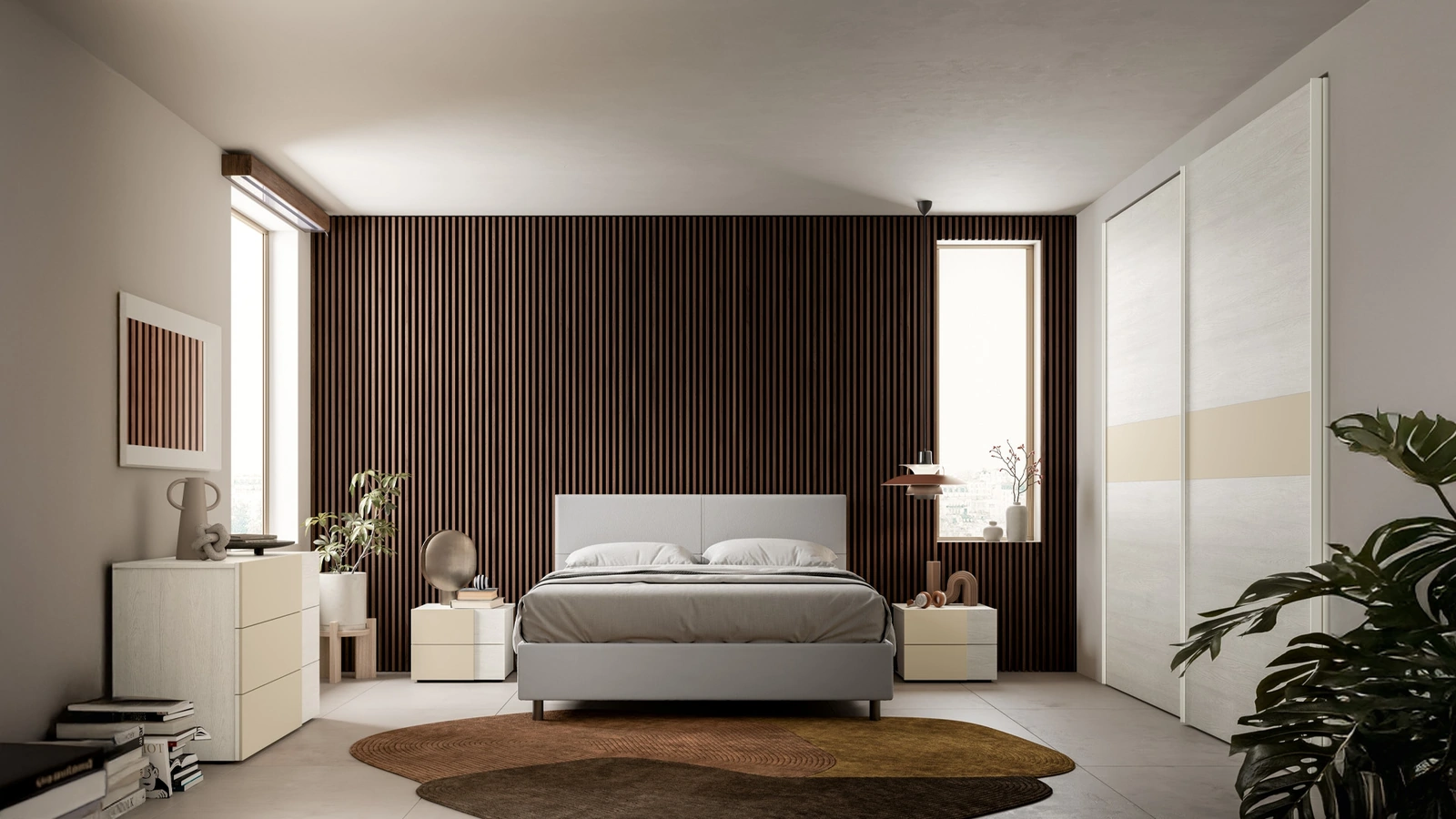 Armadio con ante scorrevoli Tris 02 di SantaLucia