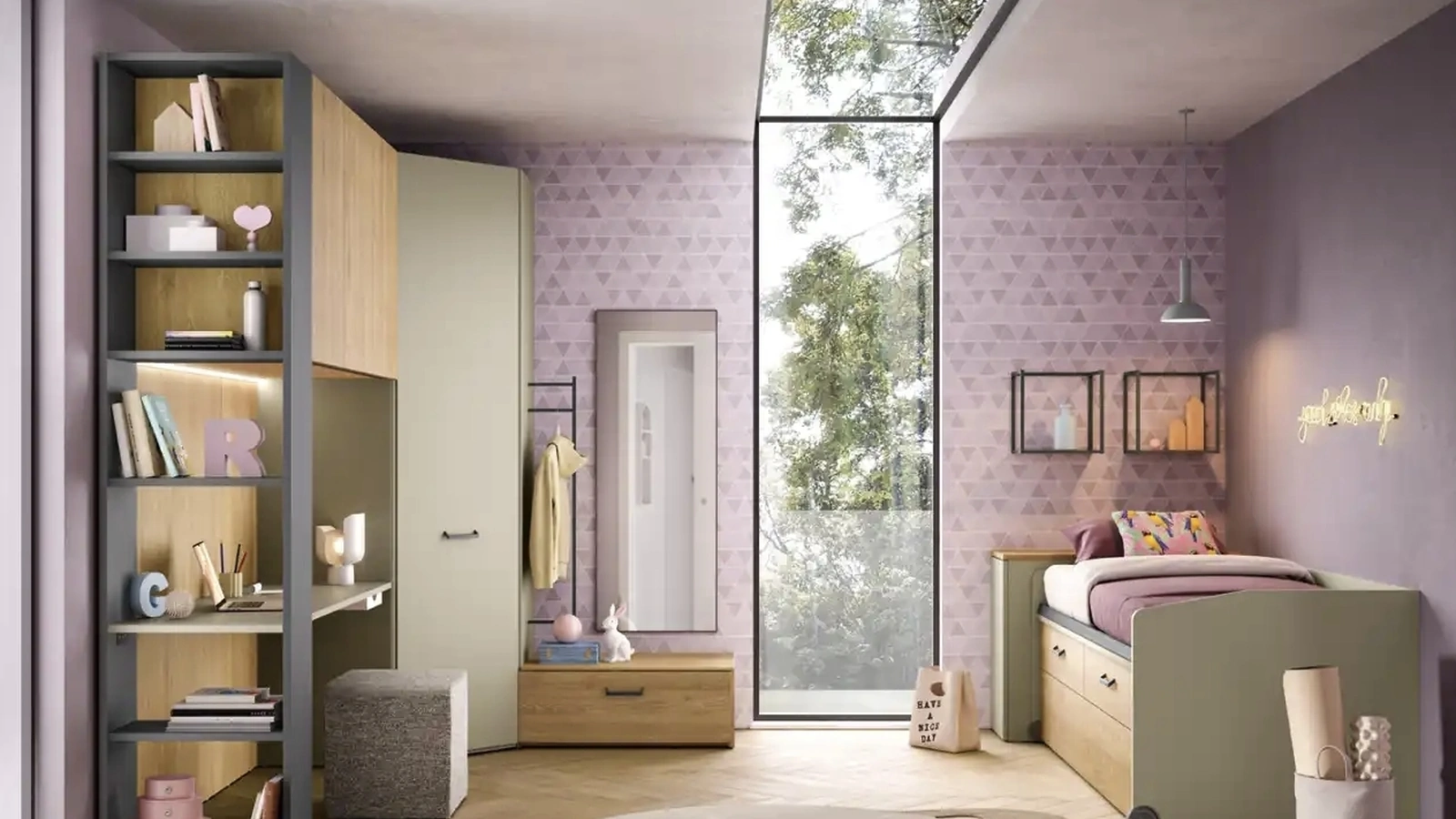 Cameretta a ponte K122 di Moretti Compact Camerette