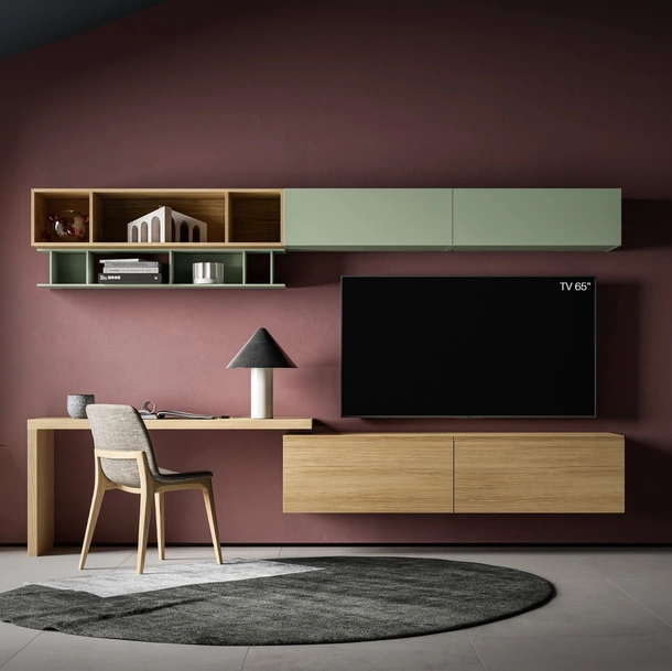 Parete Attrezzata Pratico PTG403 di SantaLucia