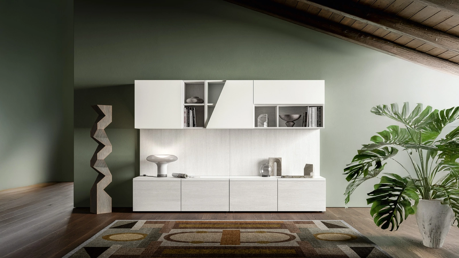 Parete Attrezzata Pratico PTG429 di SantaLucia