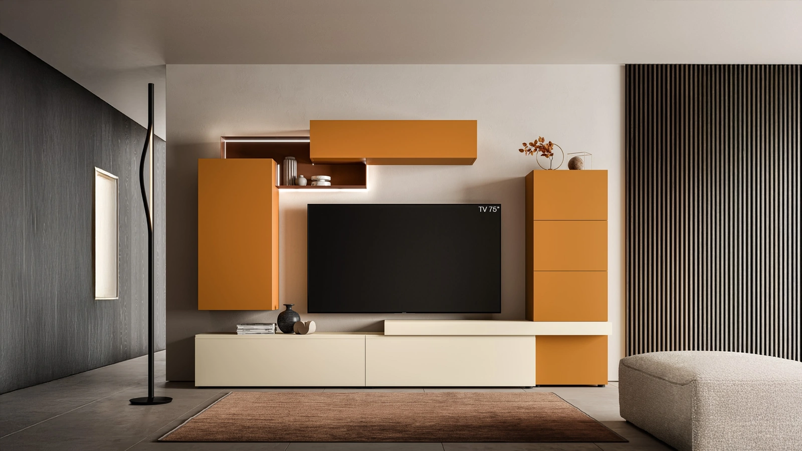 Parete Attrezzata Pratico PTG430 di SantaLucia