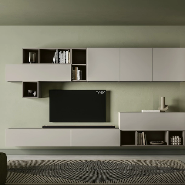 Parete Attrezzata Pratico PTG438 di SantaLucia