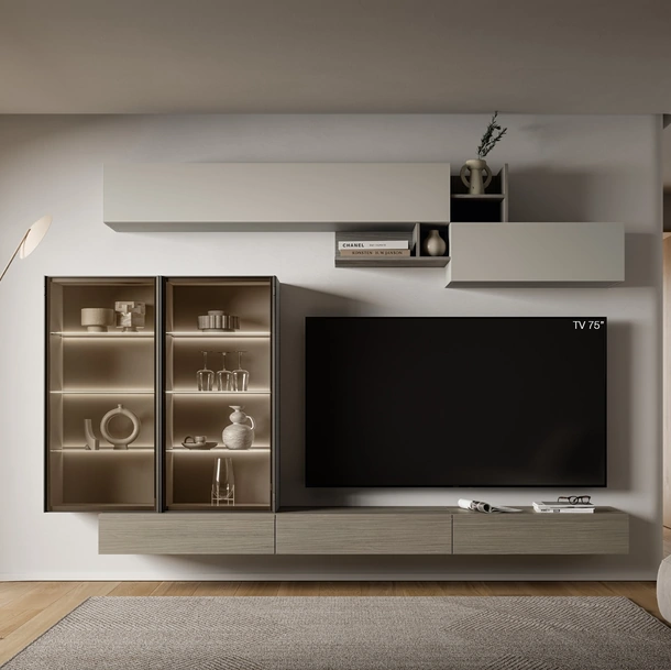 Parete Attrezzata Pratico PTG441 di SantaLucia