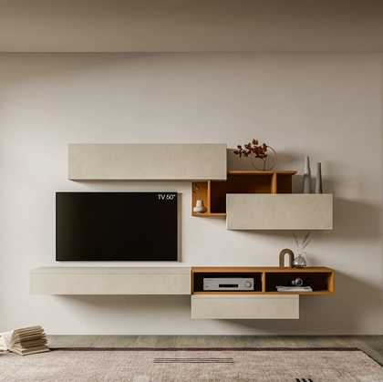 Parete Attrezzata Pratico PTG447 di SantaLucia