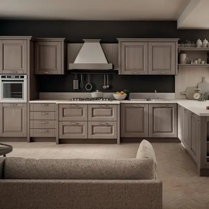 Cucina Classica in Rovere con penisola Bolgheri 03 di Stosa